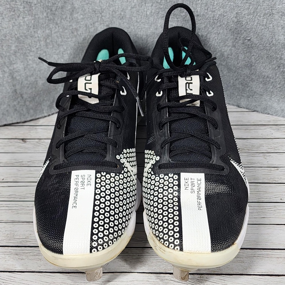 Nike Force Zoom Trout 7 Pro Metal Baseball Shoes Mens 12 Black White CQ7224 - Picture 2 of 9